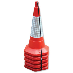 Standard One Piece Safety Cone H450mm [Pack 5]