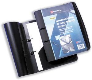 Rexel Report Cover 2 Ring Professional with Pockets Capacity 40 Sheets A4 Ref 2101120