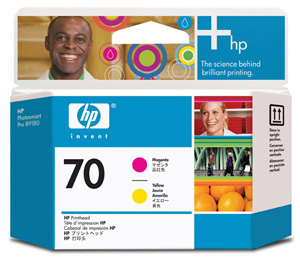 Hewlett Packard [HP] No. 70 Inkjet Printhead Magenta and Yellow Ref C9406A