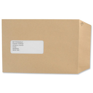 Basildon Bond Envelopes Pocket Peel and Seal Window 90gsm Manilla C5 Ref E80190 [Pack 500]