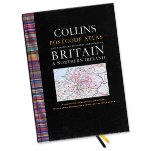 Collins Postcode Atlas Britain & Northern Ireland 4.15 Miles to 1 Inch Full Index A4 Ref 0007312009