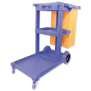Bentley Mobile Janitorial Trolley Multifunctional Supplied Unassembled W460xD1140xH970mm Ref SPC/JT01