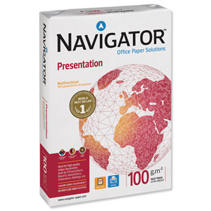 Navigator Presentation Paper High Quality 100gsm A4 White Ref NPR1000032 [500 Sheets]