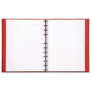 Blueline MiracleBind Twin Wire Wirebound Notebook 120 Ruled Pages A4 Red Ref BA4.83
