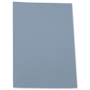 5 Star Square Cut Folder Recycled Pre-punched 250gsm A4 Blue [Pack 100]