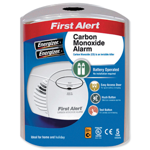 First Alert Carbon Monoxide Detector Alarm LED and Fittings 85dB Ref CO400UK
