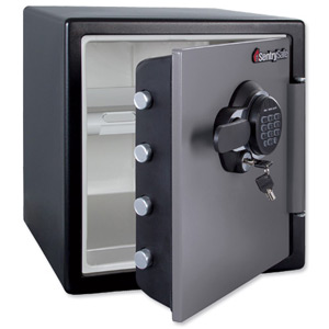 Sentry Fire Water and Security Safe Electronic Lock and Key 33.6 Litre W415xD491xH453mm Ref SFW123GTC