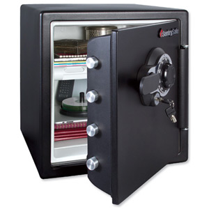 Sentry Fire Water and Security Safe Combination and Key 33.6 Litre 45kg W415xD491xH453mm Ref SFW123DTB