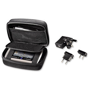 Hama Satellite Navigation Accessory Starter Kit with Travel Charger and Hard Case Ref 73150303