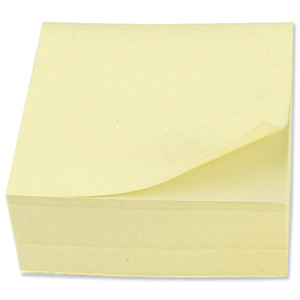 5 Star Re-Move Notes Cube Pad of 320 Sheets 76x76mm Yellow