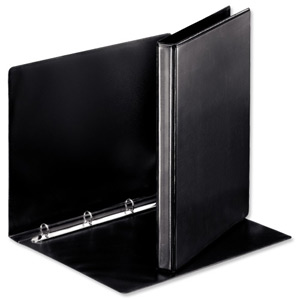 Esselte Presentation Ring Binder Polypropylene 4 O-Ring 15mm A4 Black Ref 60587/49753 [Pack 10]