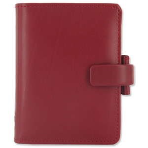 Filofax Metropol Personal Organiser for Paper 67x105mm Mini Red Ref 026988