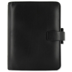 Filofax Metropol Personal Organiser for Paper 81x120mm Pocket Black Ref 026960