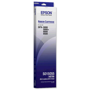 Epson Ribbon Cassette Fabric Nylon Black [for DFX5000 8000 8500] Ref S015055
