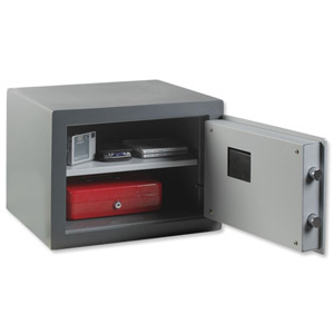 SecureLine SecureSafe Trend II-32E Security Safe Electronic Steel 8mm Door 26 Litre 45kg Ref SL02508