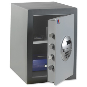 SecureLine SecureSafe Trend II-44E Security Safe Electronic Steel 8mm Door 26 Litre 45kg Ref SL02509