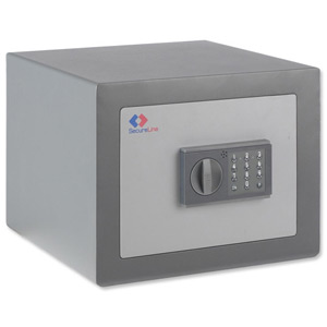 SecureLine SecureSafe Professional S1 PS1-27E Cash Safe Electronic 8mm Door 3mm Body 13L 34kg Ref SL03307