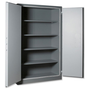 SecureLine SecureDIN Size 4 Archive Cabinet Double-wall 880 Litre W1260xD550xH1950mm 200kg Ref SL00303