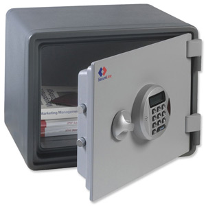 SecureLine SecureDoc SDE-30 Executive Document Safe Electronic 1Hr Fire-safe 15 Litre 27kg Ref SL03600