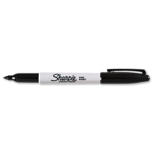 Sharpie Permanent Marker Fine Tip 1.0mm Line Black Ref S0810930 [Pack 12]