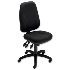 Trexus Intro Maxi Operator Chair Asynchronous High Back H590mm W530xD470xH480-610mm Black