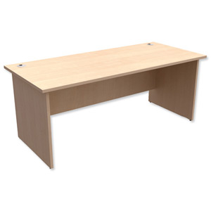 Trexus Classic Desk Panelled Rectangular W1800xD800xH725mm Maple