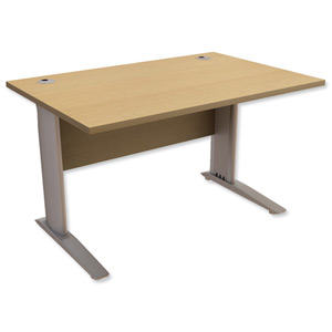 Trexus Premier Cantilever Desk Rectangular W1600xD800xH725mm Oak