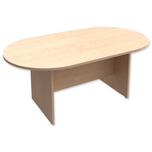 Trexus Boardroom Table W1800xD1000xH725mm Maple