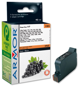 Armor Compatible Inkjet Cartridge Black [HP No. 45 51645AE Equivalent] Ref K20107