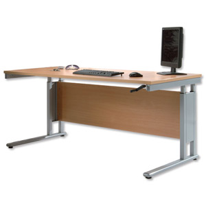 Sonix Rise Desk Height-Adjustable Rectangular 1200x800x660-960mm Beech