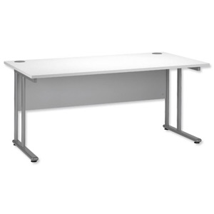 Tercel Eyas Cantilever Desk Rectangular W1600xD800xH720mm White