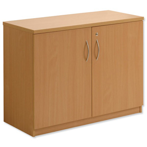 Sonix Low Cupboard Lockable W1000xD400xH915mm Beech