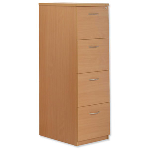 Sonix Filing Cabinet 4-Drawer W468xD600xH1415mm Beech