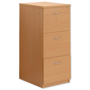 Sonix Filing Cabinet 3-Drawer W468xD600xH1096mm Beech