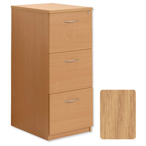 Sonix Filing Cabinet 3-Drawer W468xD600xH1096mm Oak