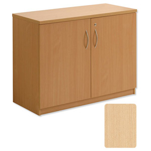 Sonix Low Cupboard Lockable W1000xD400xH915mm Maple