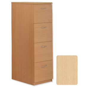 Sonix Filing Cabinet 4-Drawer W468xD600xH1415mm Maple