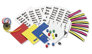 5 Star Magnetic Planning Kit with Name Holders Month and Day Symbols