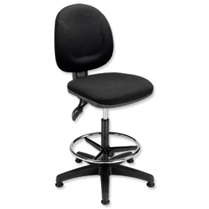 Trexus Plus Medium Back High Rise Chair Seat W460xD450xH590-860mm Black