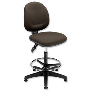 Trexus Plus Medium Back High Rise Chair Seat W460xD450xH590-860mm Charcoal
