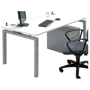 Sonix Bench Desk Rectangular W1200xD1600xH720mm White Ref 33