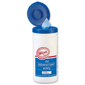 Wipex Antibacterial Surface Wipes Disinfecting Medium Blue Ref 0844 [Pack 150]