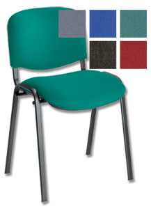 Trexus Stacking Chair with Seat W480xD450xH460mm Green