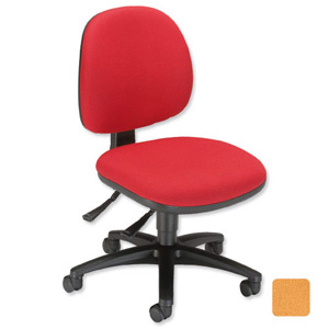 Sonix Gamma Permanent Contact Chair Medium Back Seat W480xD450xH430-540mm Sunset Yellow