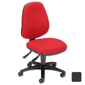 Sonix Gamma Permanent Contact Chair High Back Seat W480xD450xH430-540mm Onyx Black