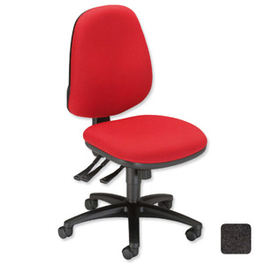 Sonix Gamma Operator Chair Asynchronous High Back Seat W480xD450xH430-540mm Onyx Black