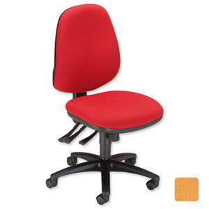 Sonix Gamma Operator Chair Asynchronous High Back Seat W480xD450xH430-540mm Sunset Yellow