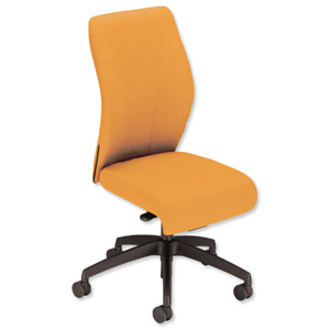 Sonix Poise Synchronous Medium Back Posture Seat W480xD440xH410-520mm Sunset Yellow