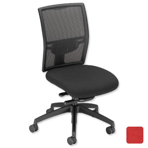 Adroit Zeste Task Chair Synchronous High Mesh Back 520mm Seat W500xD470xH470-600mm Wine