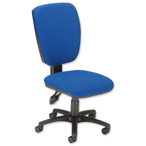 Trexus Premier High Back Permanent Contact Chair Seat W460xD450xH460-590mm Blue